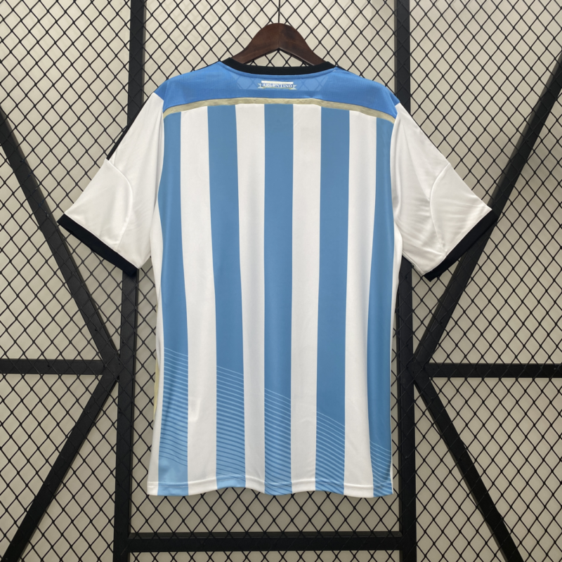 Retro 2014 Argentina Home Jersey - Image 3